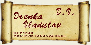 Drenka Vladulov vizit kartica